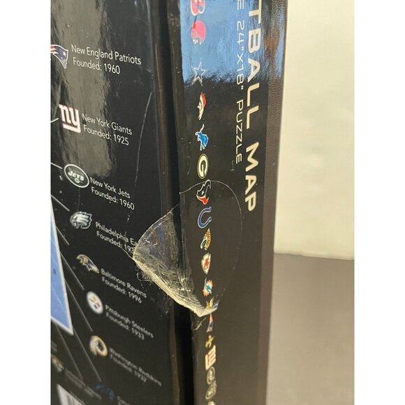 NFL United States of Football Map 500 pc Jigsaw Puzzle 24" x 18" MasterPiece new - Picture 4 of 13